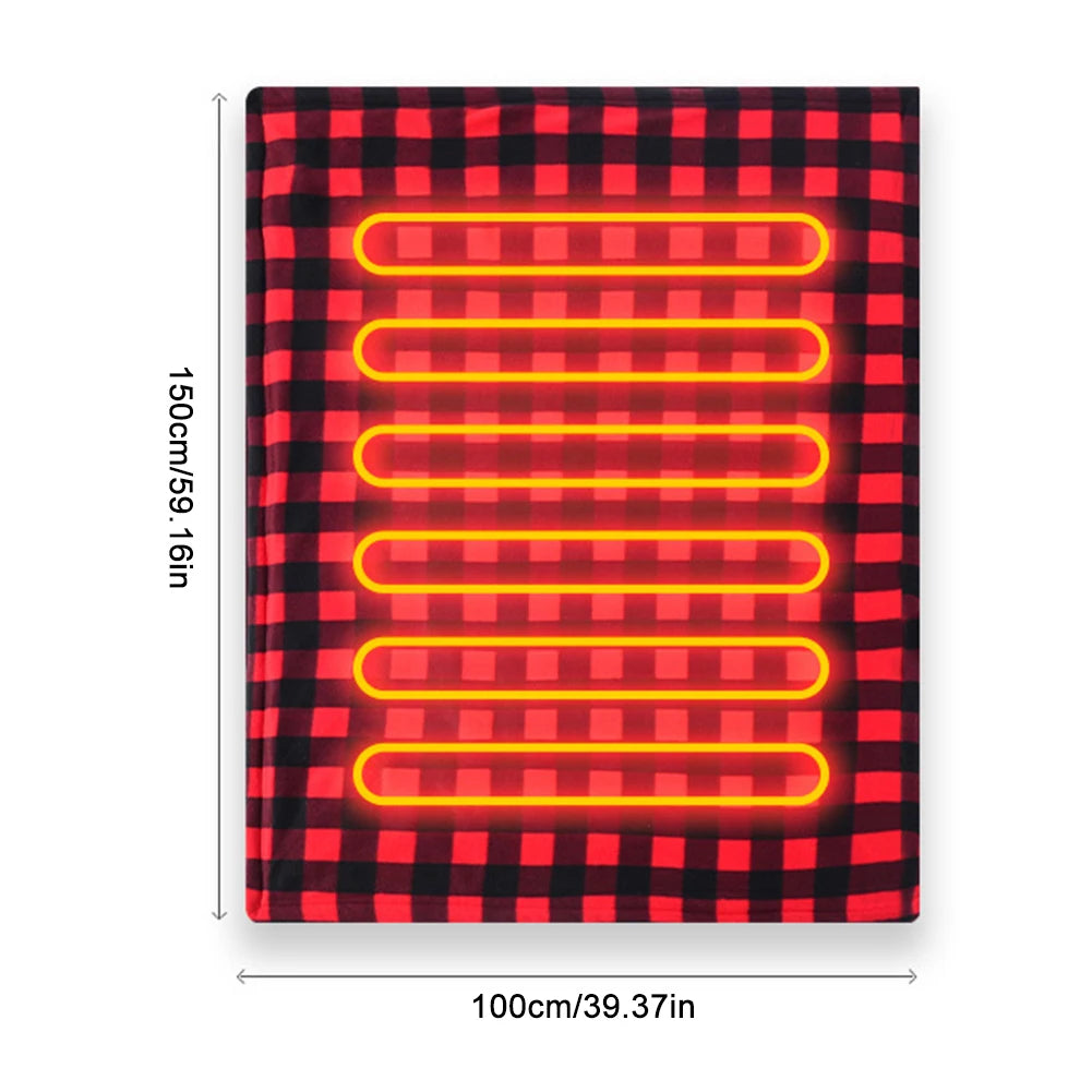 Car Electric Heated Blanket 12V With Adjustable Temperature