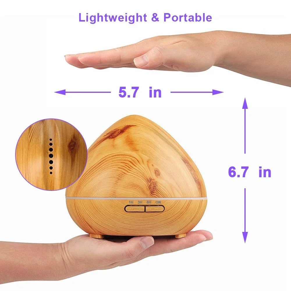 Aroma Diffuser Ultrasonic Essential Oil Humidifier With LED Night Light