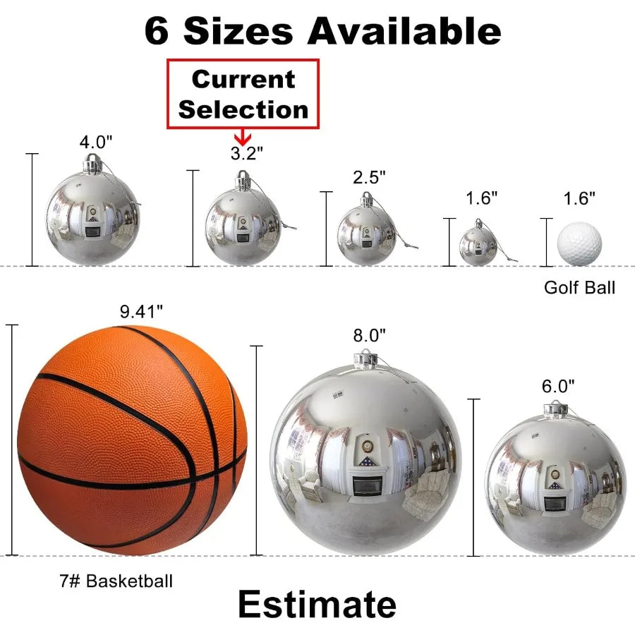 Shatterproof Christmas Ball Ornaments Hanging Tree Decor