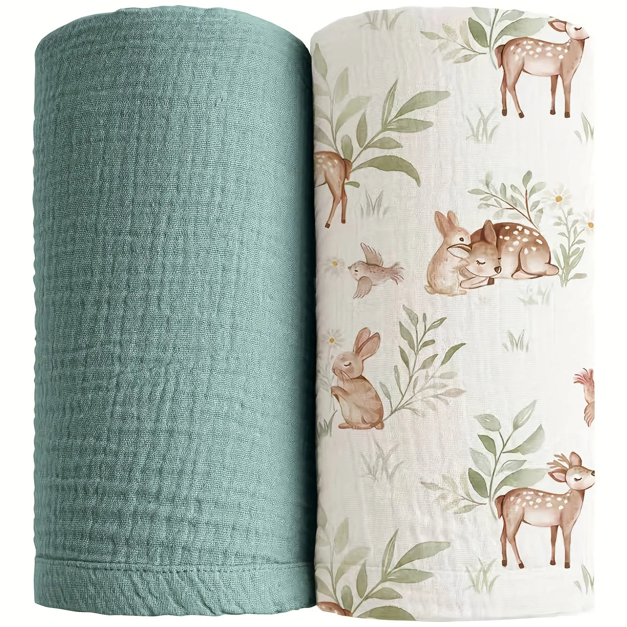 Breathable Muslin Swaddle Blankets Set For Newborns