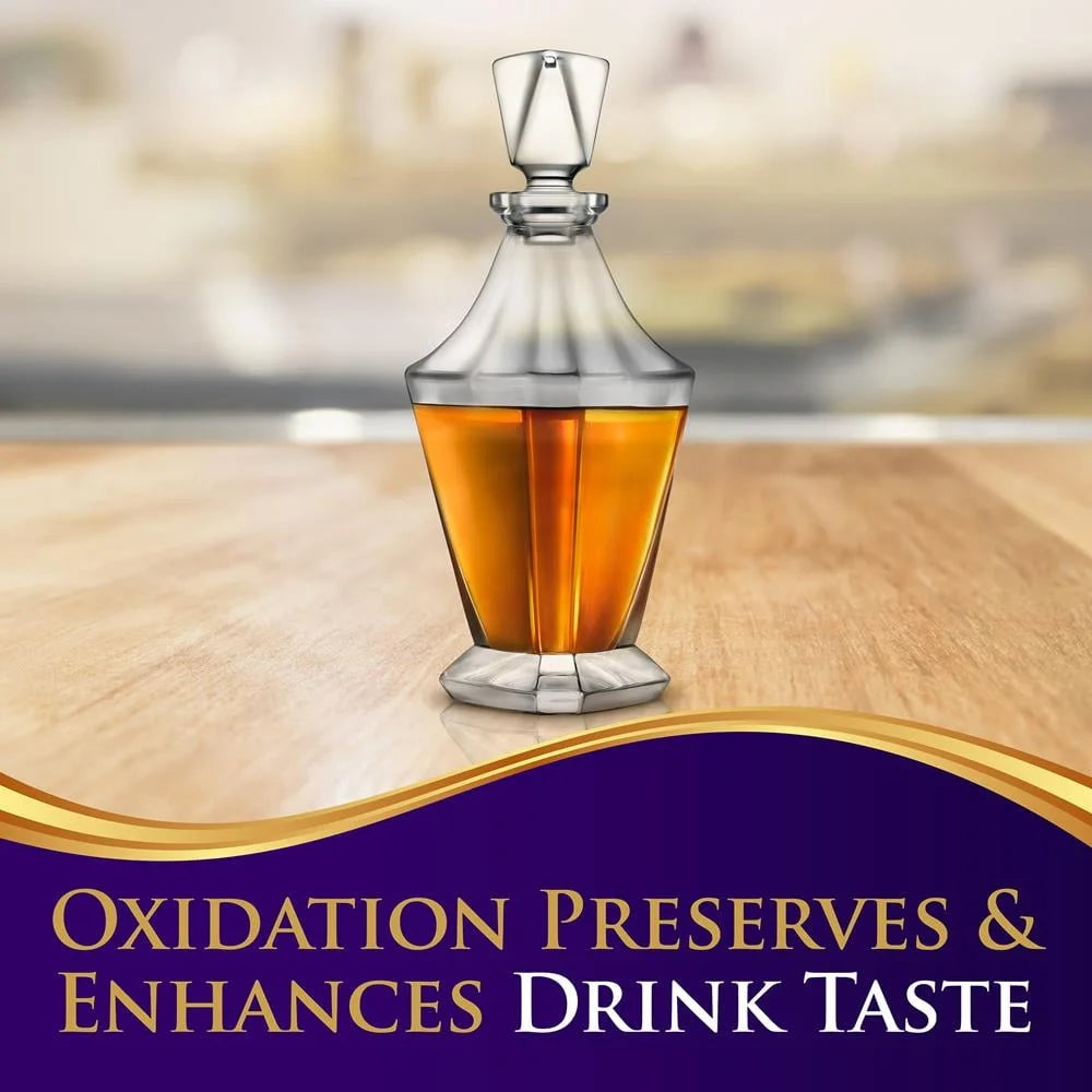 Whiskey Decanter Glass For Home Bar Oxidation Preservation