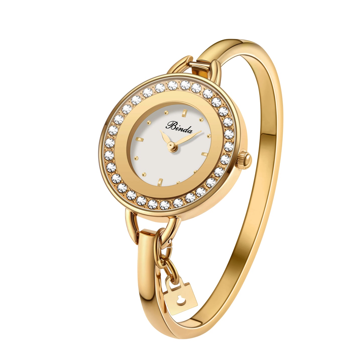 BINDA Elegant Waterproof Stainless Steel Quartz Watch
