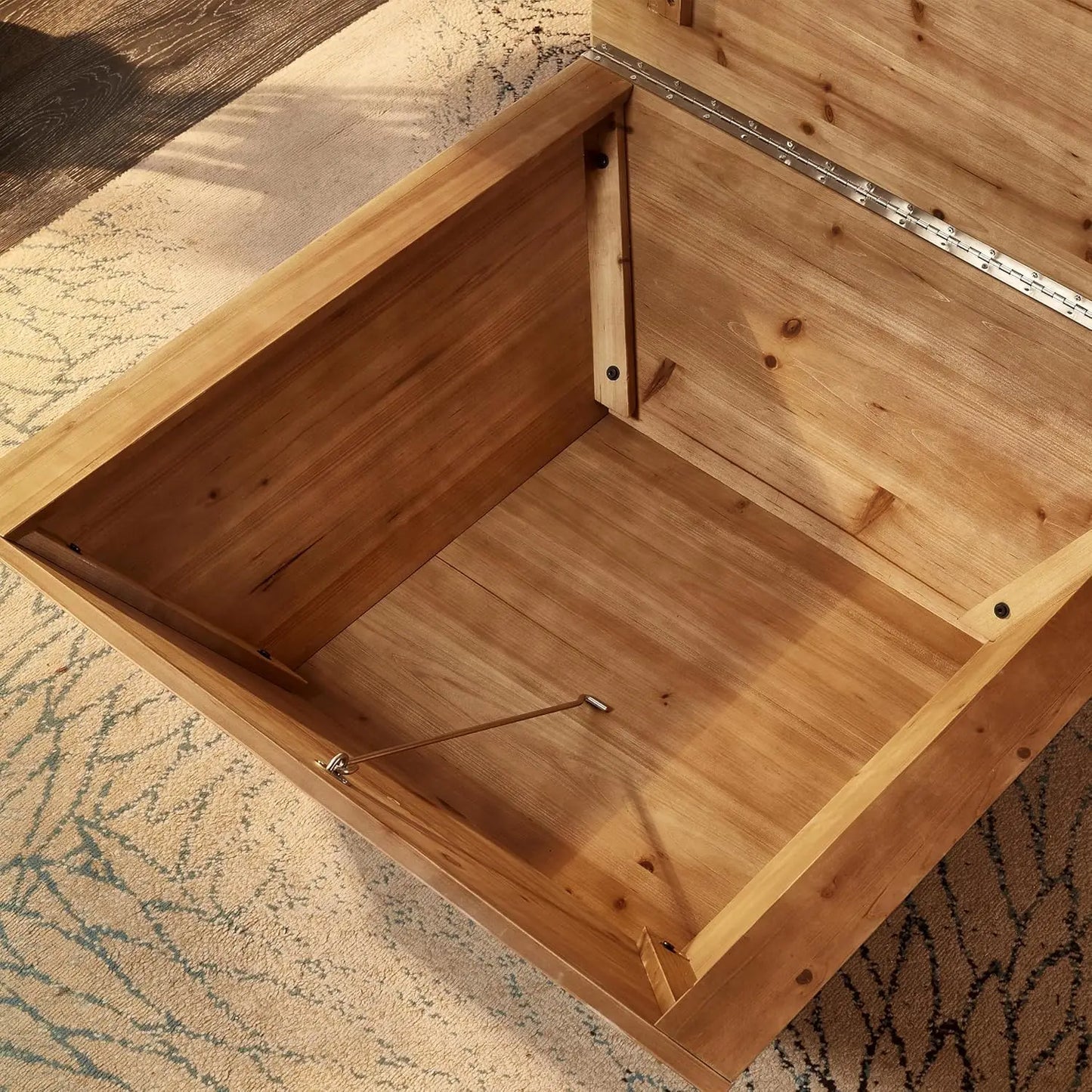 Lift Top Wood Coffee Table With Storage For Living Space