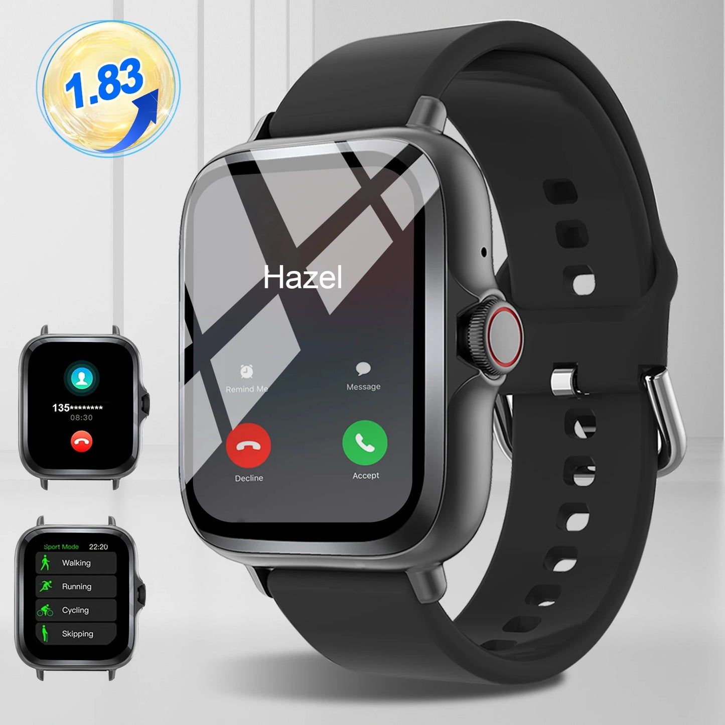 Smart Watch with Touch Screen and Multi-Function Compatibility