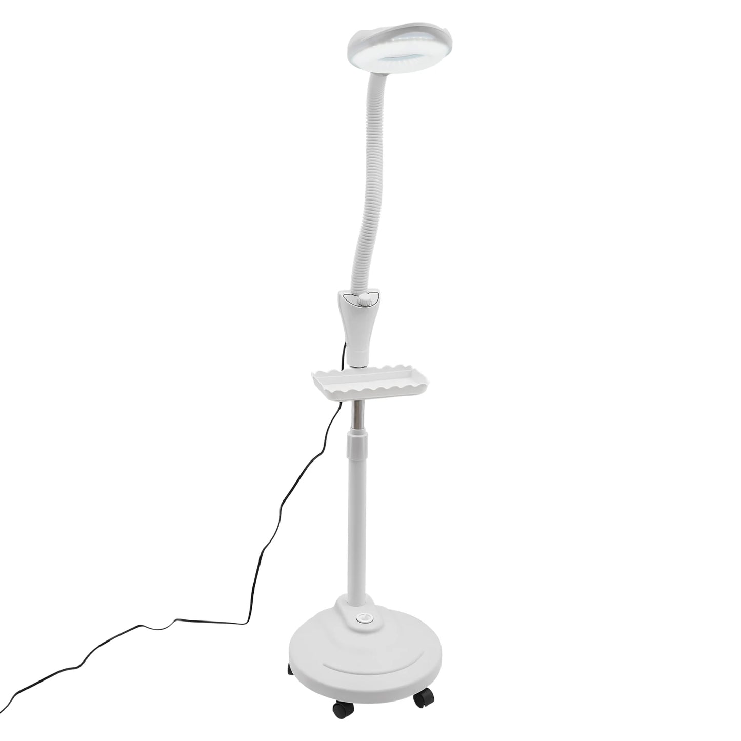 16X Magnifying LED Floor Stand Lamp with Adjustable Height and Brightness for Tattoo and Beauty Salon Use 58W