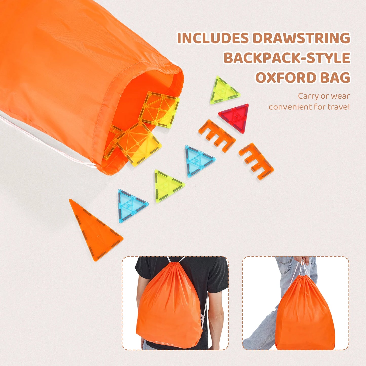 SucceBuy Magnetic Tiles Set For Montessori Educational Building Blocks PlaytimeFun