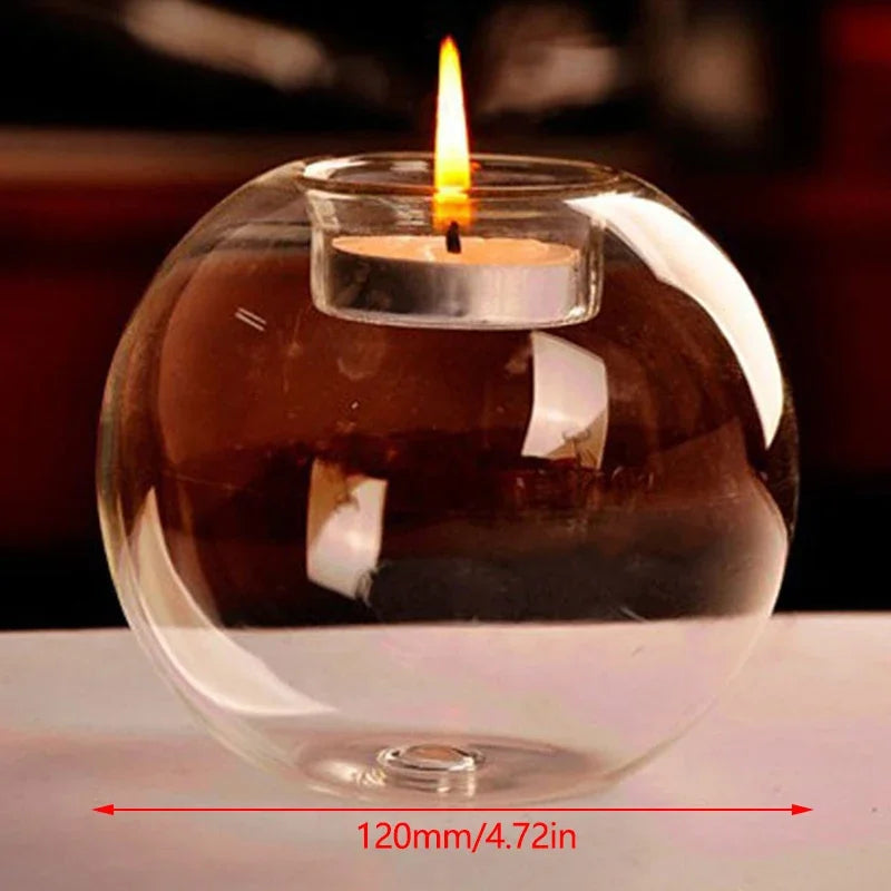 Glass Tealight Candle Holder for Elegant Home Decor