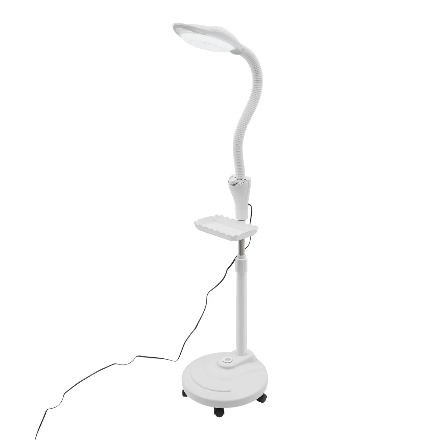16X Magnifying LED Floor Stand Lamp with Adjustable Height and Brightness for Tattoo and Beauty Salon Use 58W