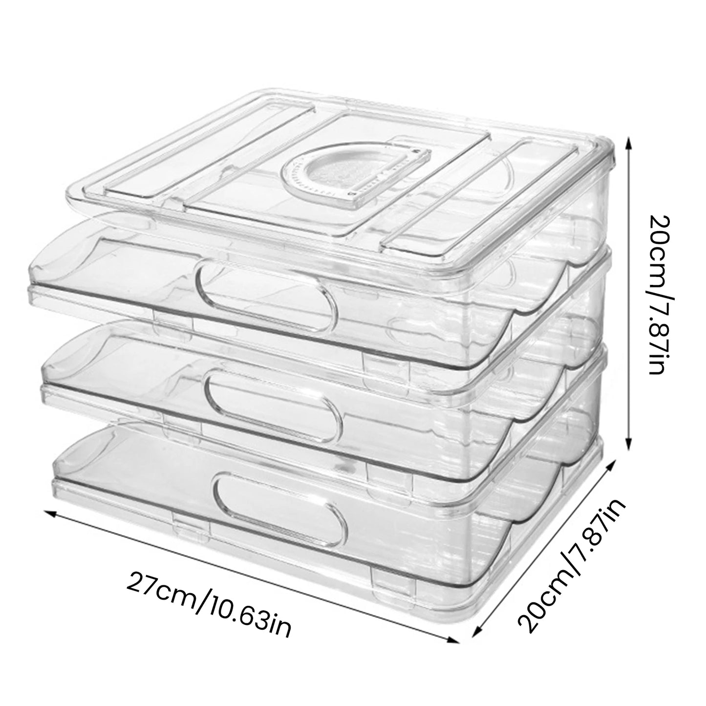 Automatic Egg Organizer Storage Box for Freshness and Convenience