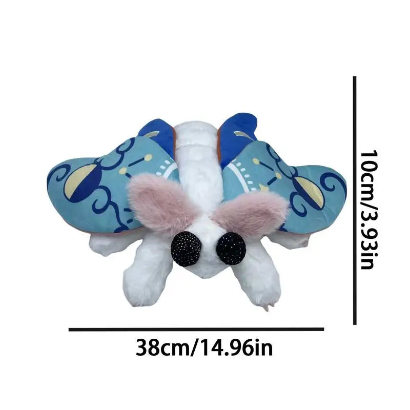 Cuddly Moth Stuffed Toy Plush Figure Soft Pillow for Sofa and Bed Decoration for Children and Adults