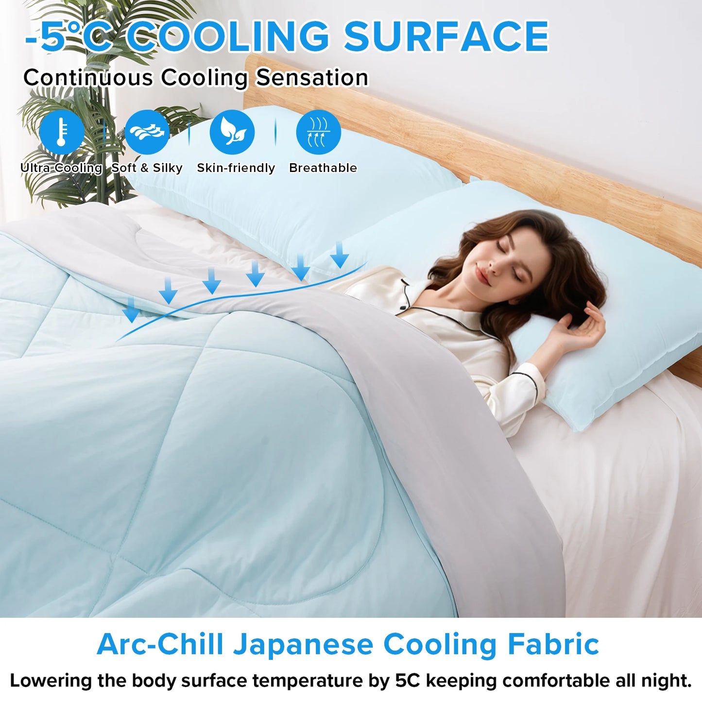 One Cold Sense Reversible Cooling Blanket for Hot Sleepers and Night Sweats