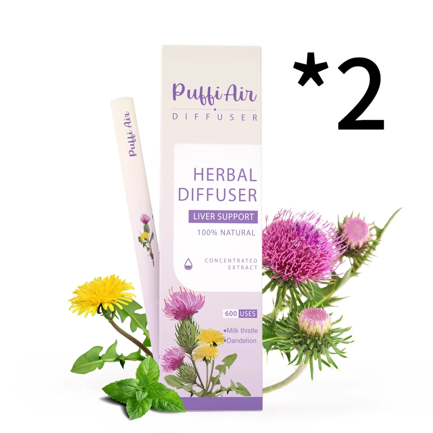 Upgraded Milk Thistle And Dandelion Aroma Diffuser With 600 Uses