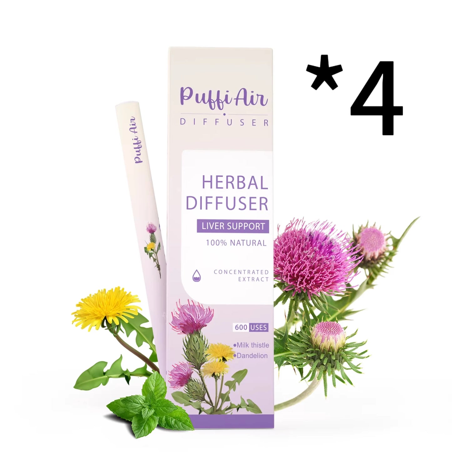 Upgraded Milk Thistle And Dandelion Aroma Diffuser With 600 Uses