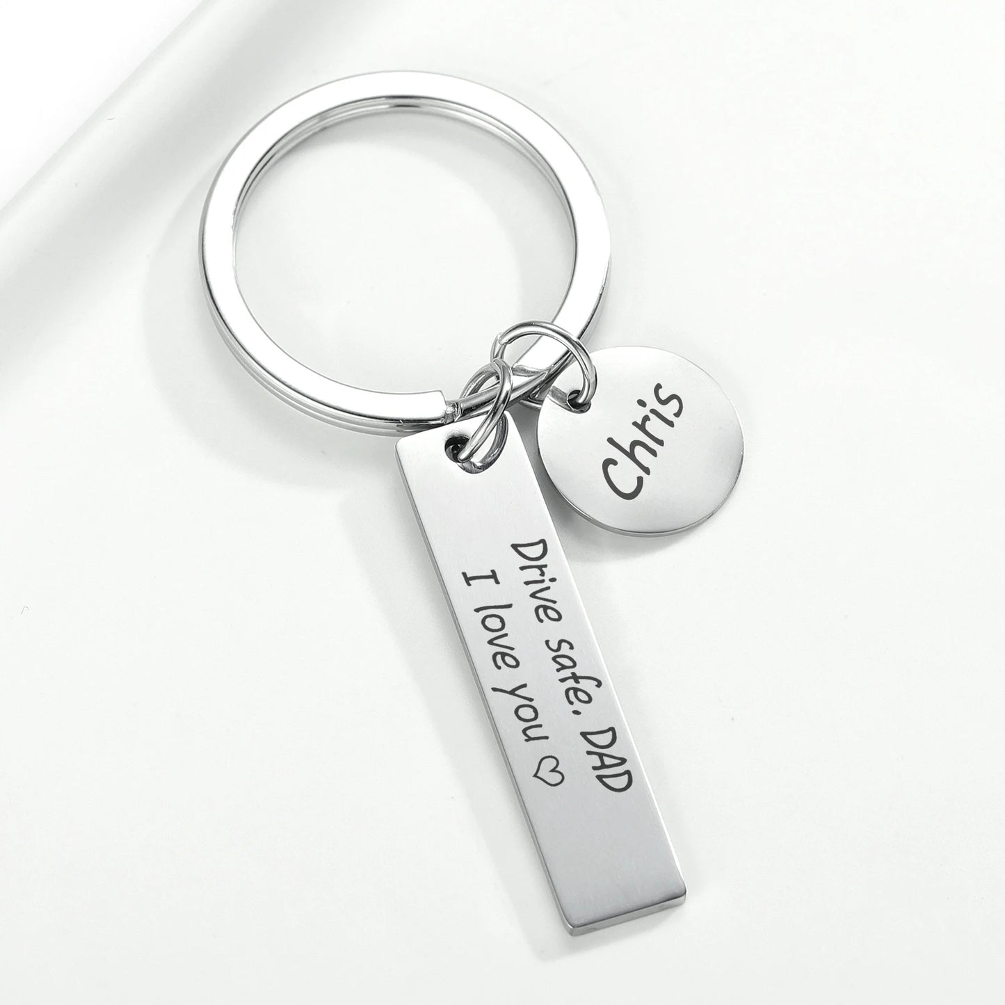 Engraved Remember I Love You Keychain For Mom And Dad