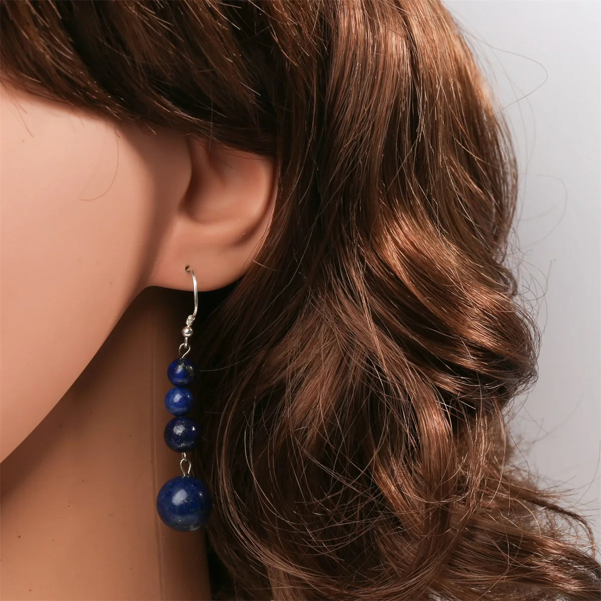 Handmade Sterling Silver Lapis Lazuli Jewelry Set for Women