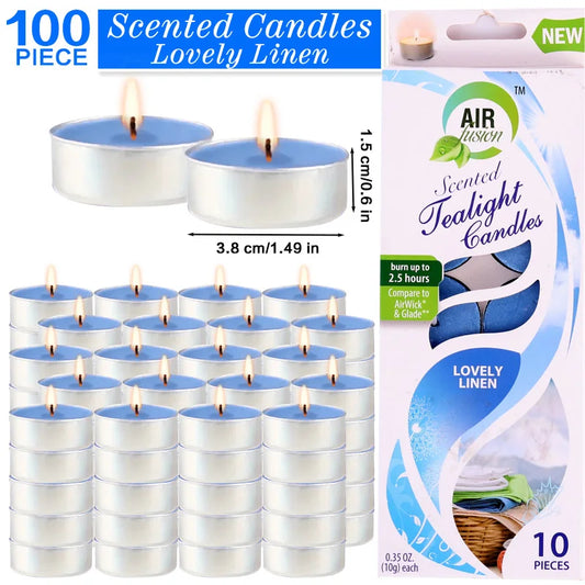 Air Fusion Tea Lights Aromatherapy Candles 2.5 Hour Burn Time