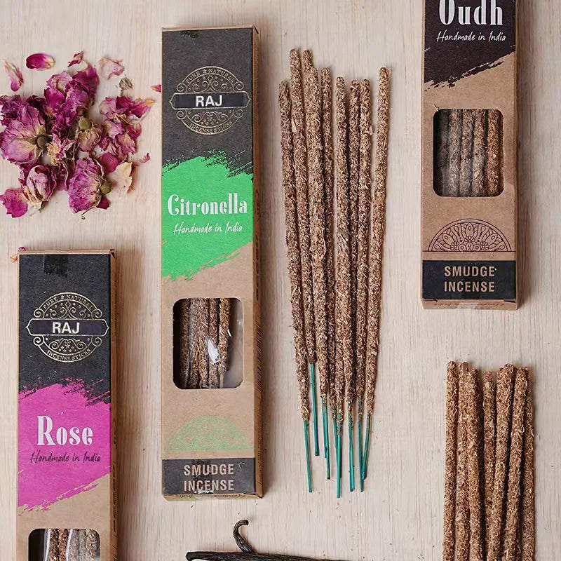 Premium Indian Natural Handmade Sandalwood Incense Sticks Palo Santo Oud