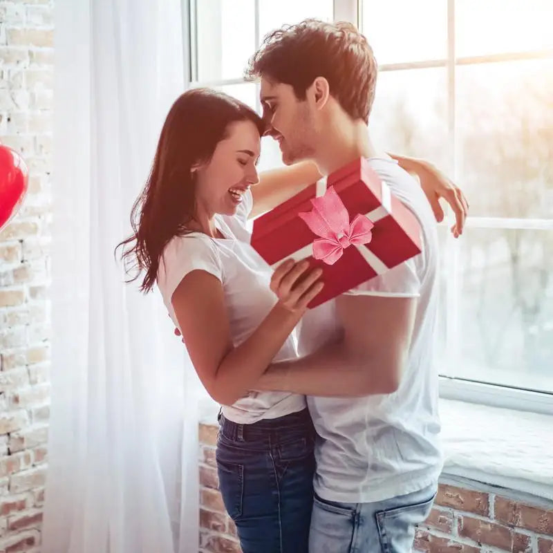 Four Roll Burlap Wired Ribbon for DIY Gifts Wrapping