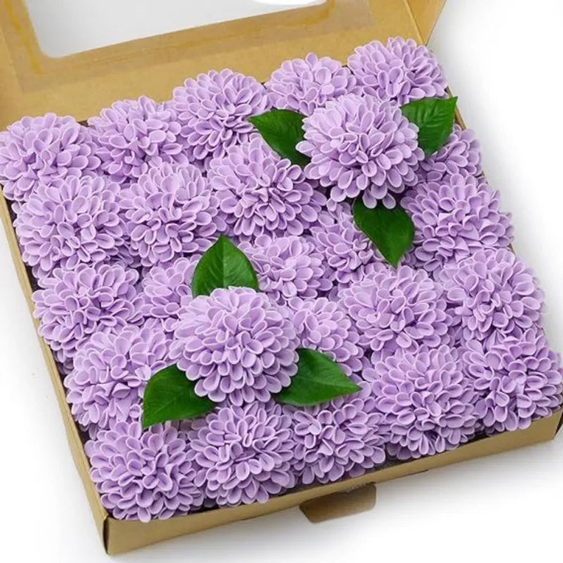 DIY Hydrangea Artificial Flower Box Set For Valentine Day