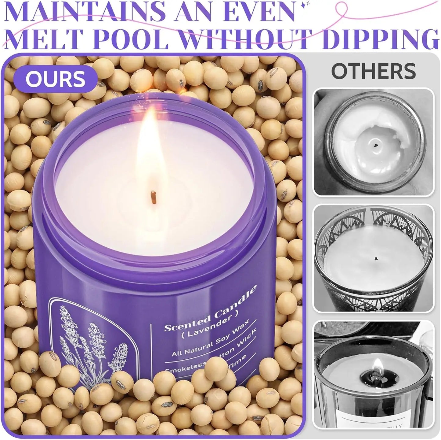 Scented Soy Candle for Aromatherapy Relaxation and Home Decor Gift