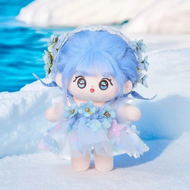 Flower Fairy Series Plush Doll with Interchangeable Clothes for Kids