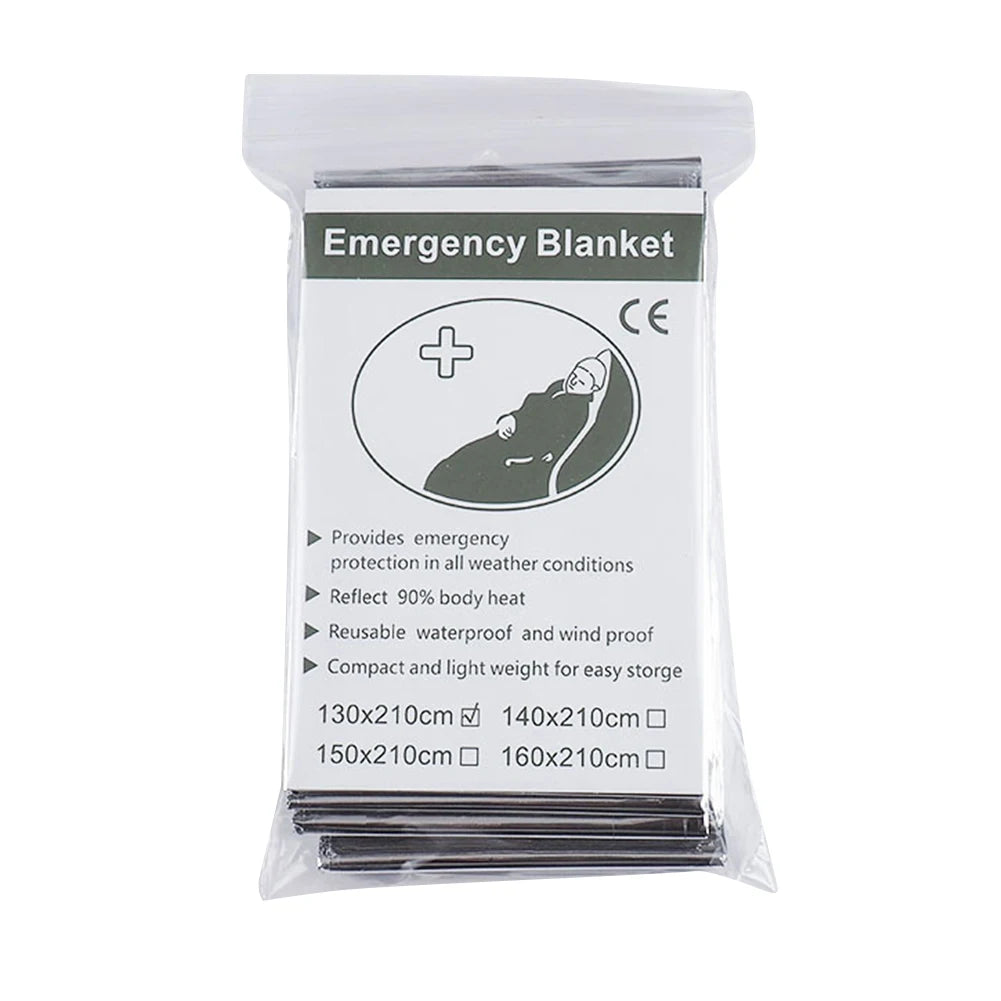 Emergency Thermal Mylar Space Blanket For Outdoor Camping