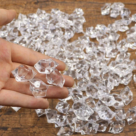 Crystal Clear Acrylic Crushed Ice Vase Fillers 100/200 Pieces