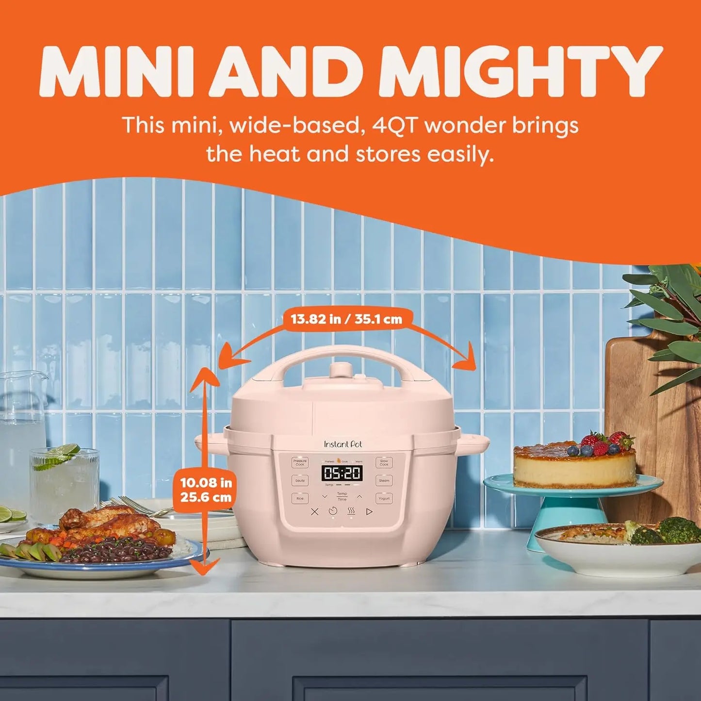 Mini 7 In 1 Multi Cooker Rosewater Pressure Steam Sauté