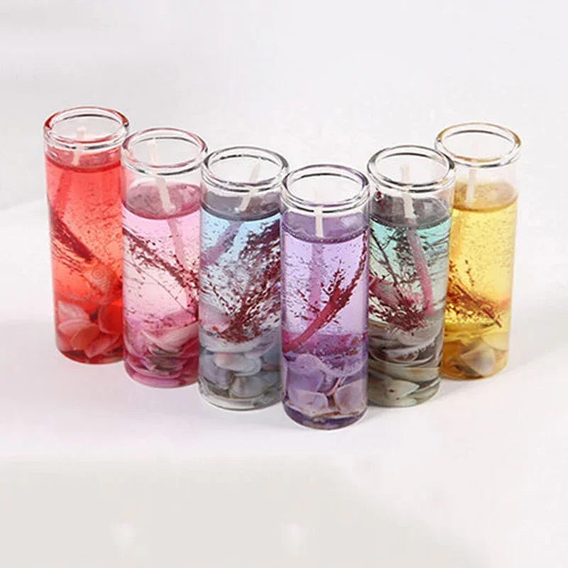 Aromatherapy Smokeless Jelly Candle Ocean Shells for Romantic Decor