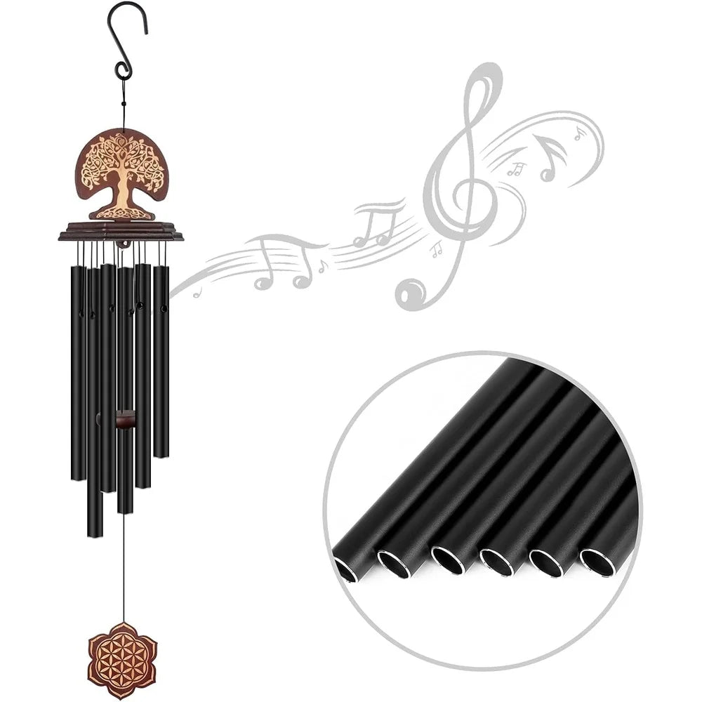 Memorial Tree Of Life Wind Chimes Outdoor Garden Decor