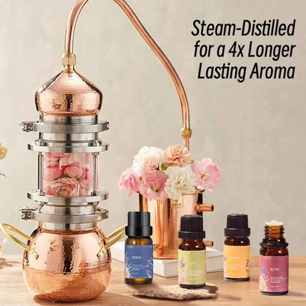 Premium Essential Oil Collection Set For Lasting Home Diffuser Scents