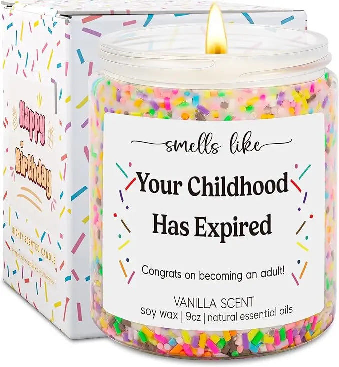 Birthday Candles Gift Set for Teens and Friends Celebration