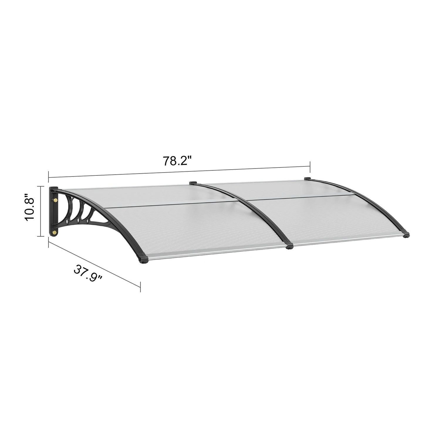 Polycarbonate Window Door Awning Canopy For Sun Protection