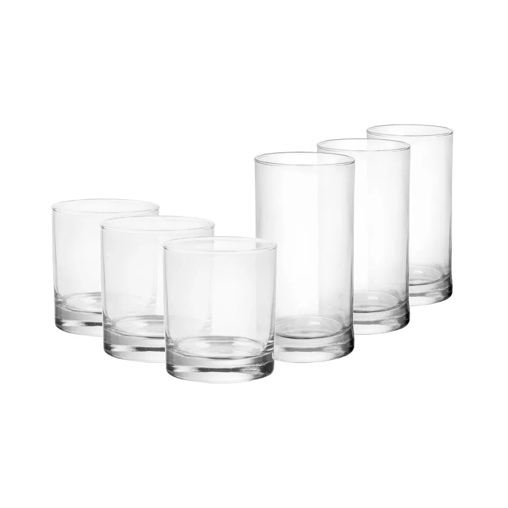 Versatile 12-Piece Clear Cold Drinkware Set for Any Occasion