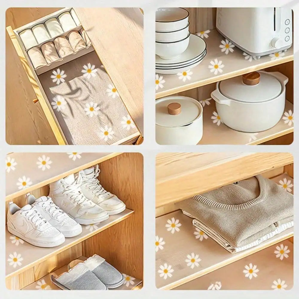 Waterproof Non-Slip Plastic Shelf Liner Roll for Kitchen
