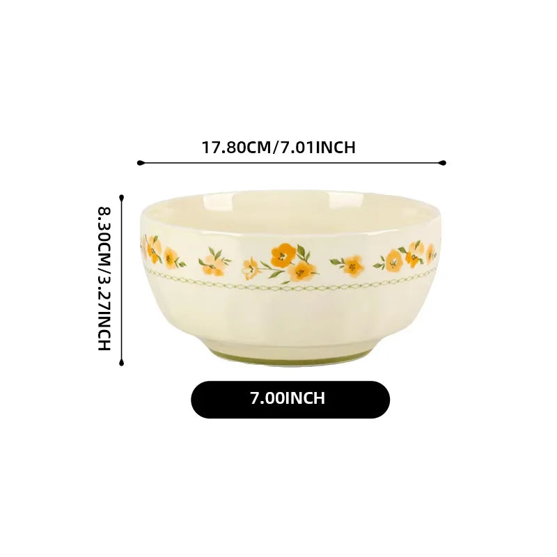 Shunxiang French Floral Ceramic Dinnerware Set