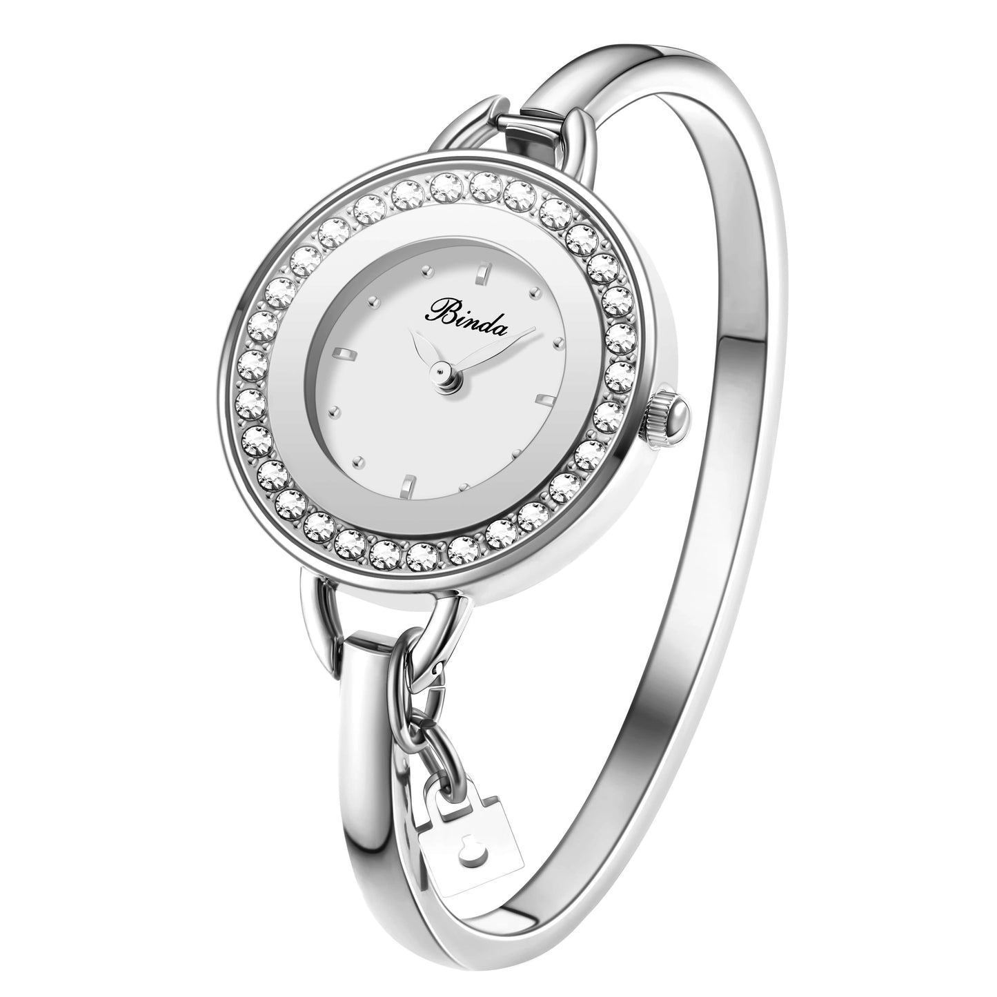 BINDA Elegant Waterproof Stainless Steel Quartz Watch