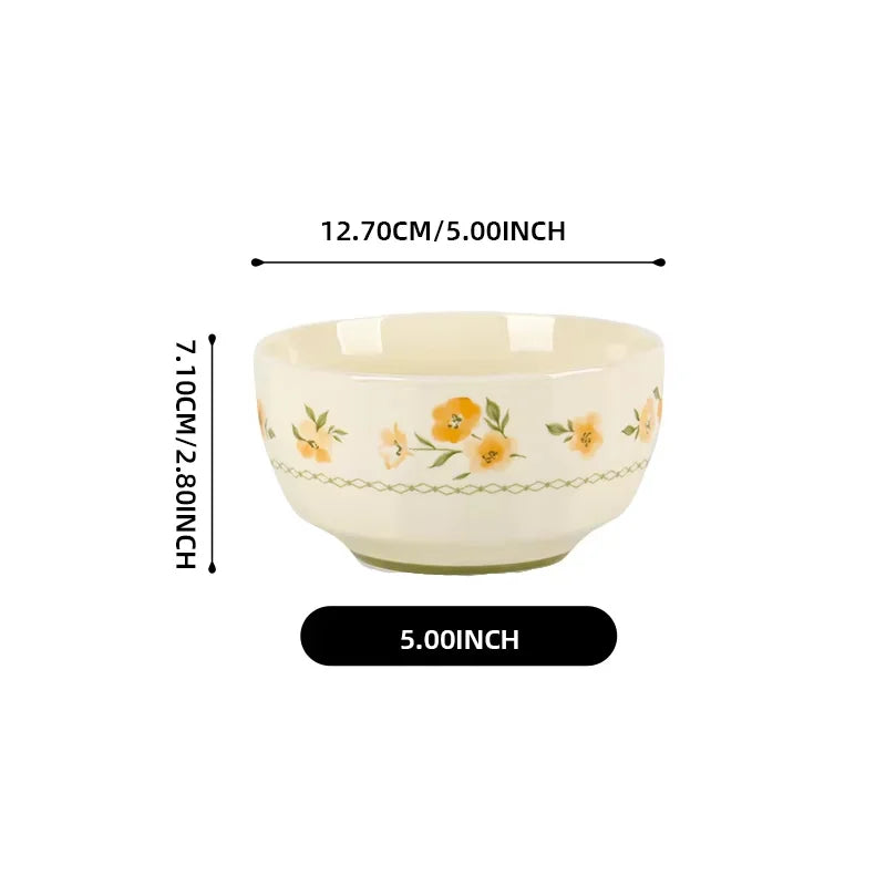 Shunxiang French Floral Ceramic Dinnerware Set