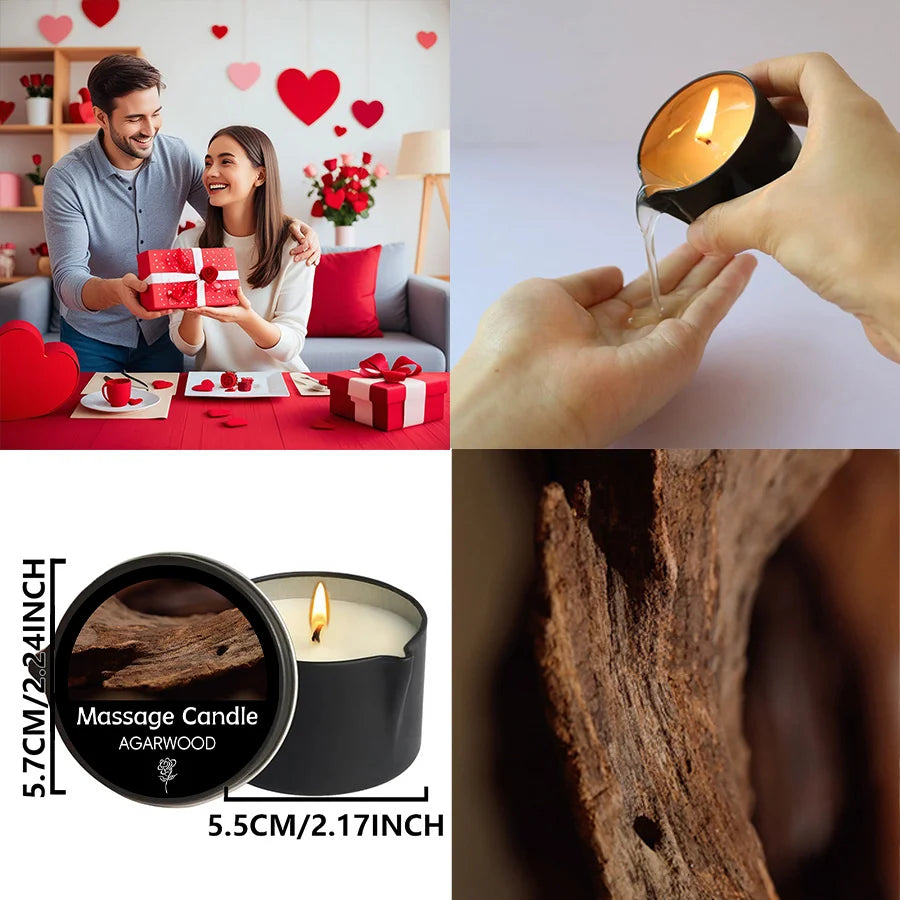 Agarwood Massage Candle for Relaxation and Holiday Gifting