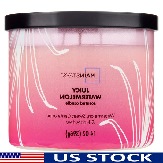 Juicy Watermelon Scented Candle Three Wick Gift For Home
