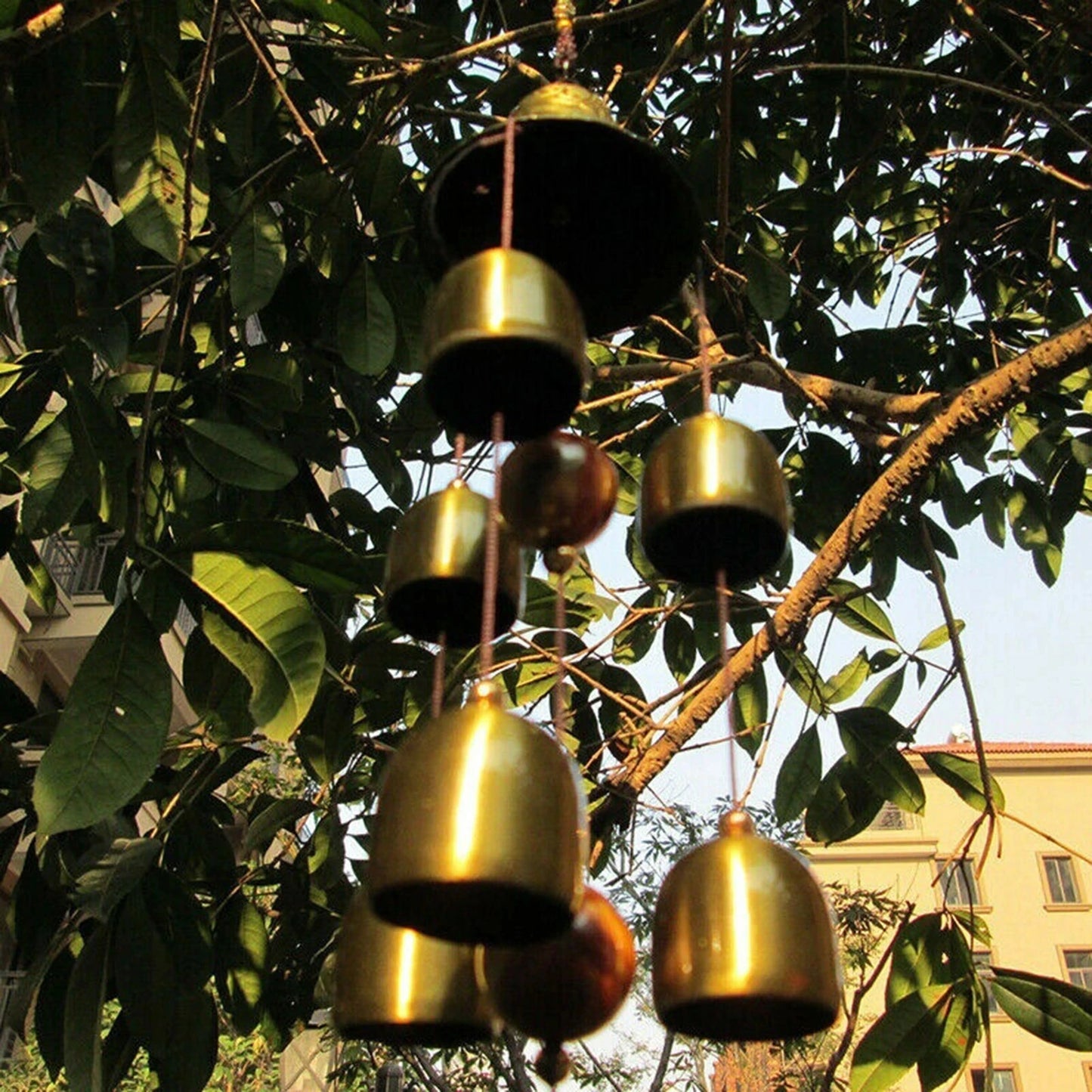 Xiangyanghua 6 Copper Bells Wind Chimes Outdoor Metal Garden Decor