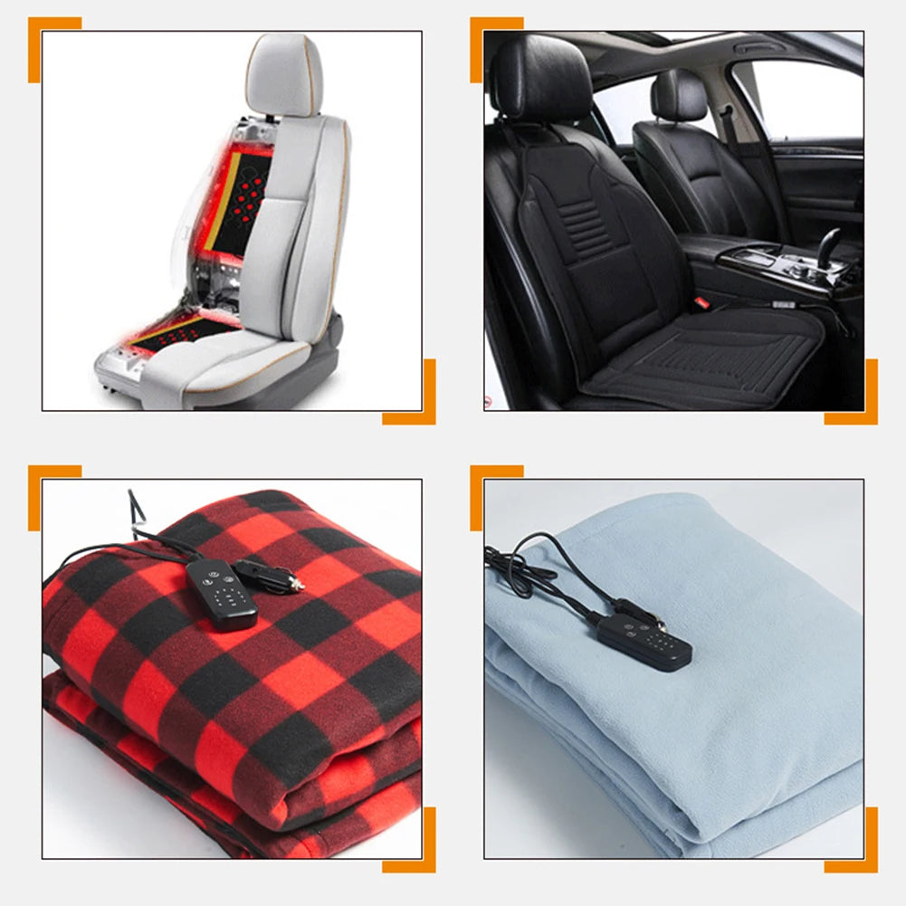 Car Electric Heated Blanket 12V With Adjustable Temperature