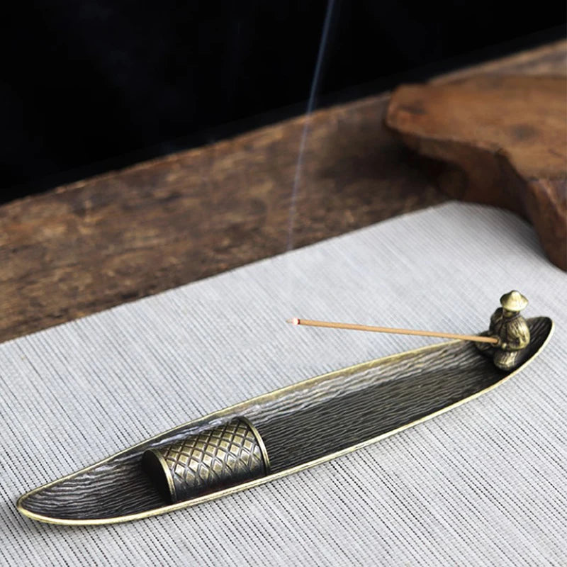 Bodhi Leaf Incense Holder Heat Resistant Burner For Tea Room And Home Decor Accessory