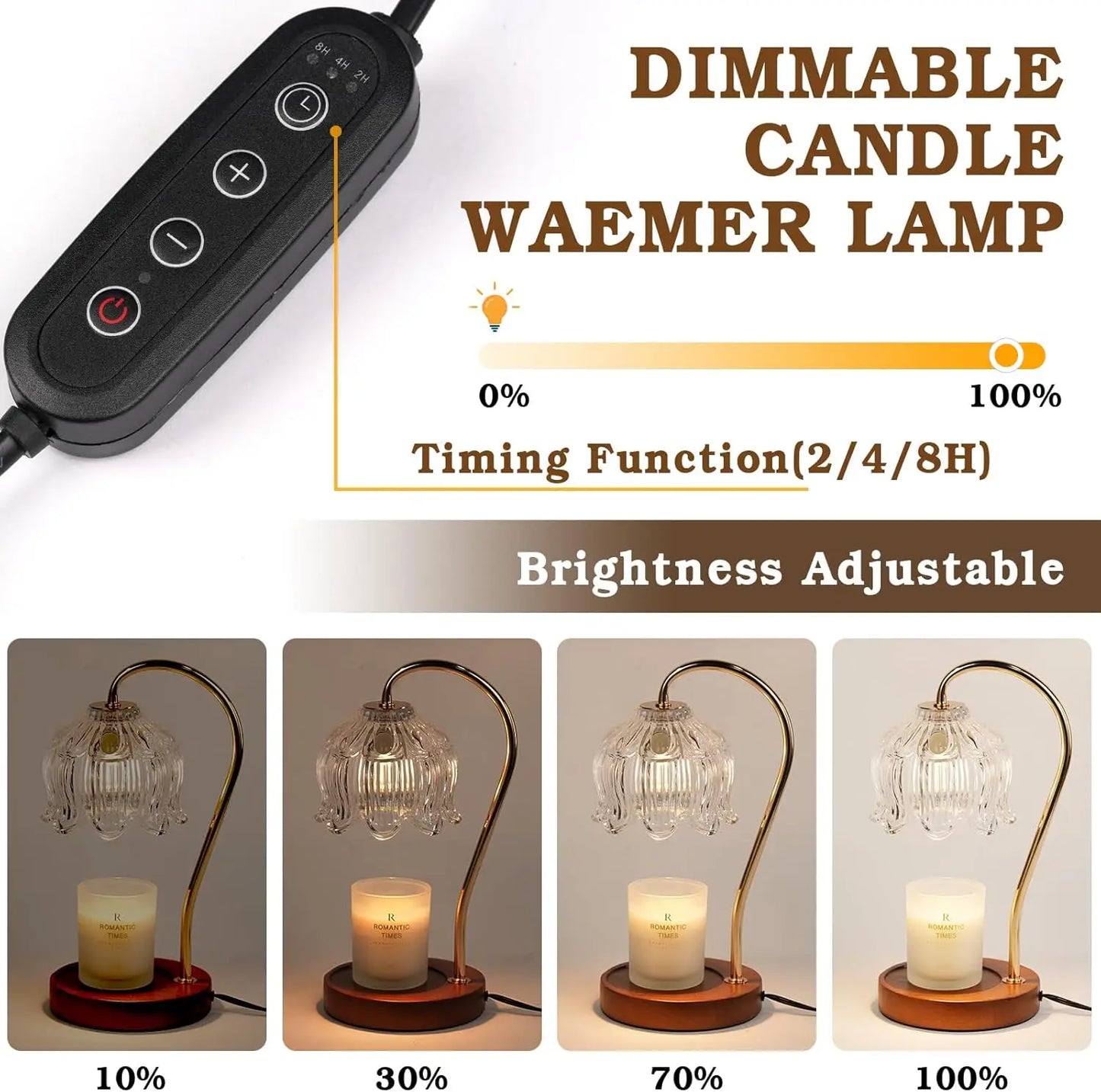 Candle Warmer Lamp With Timer And Dimmable Light Ideal Gift