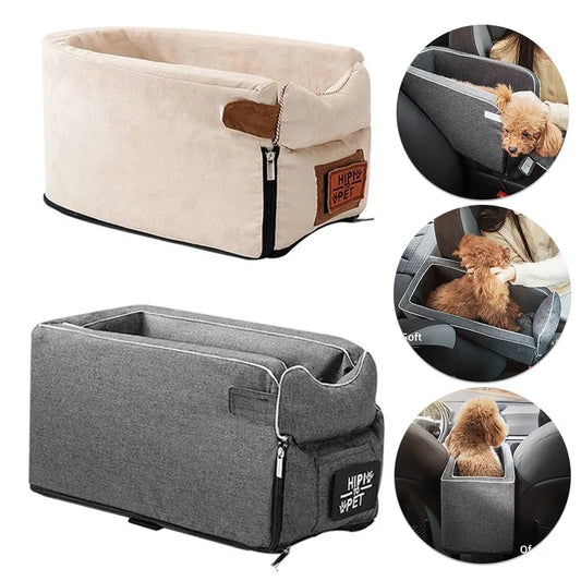 Portable Dog Car Seat Bed for Safe Travel and Comfort
