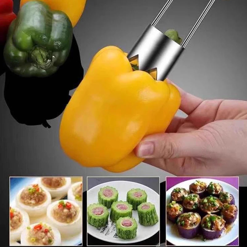 Stainless Steel Fruit Core Remover Pitter For Apples Pears Peppers
