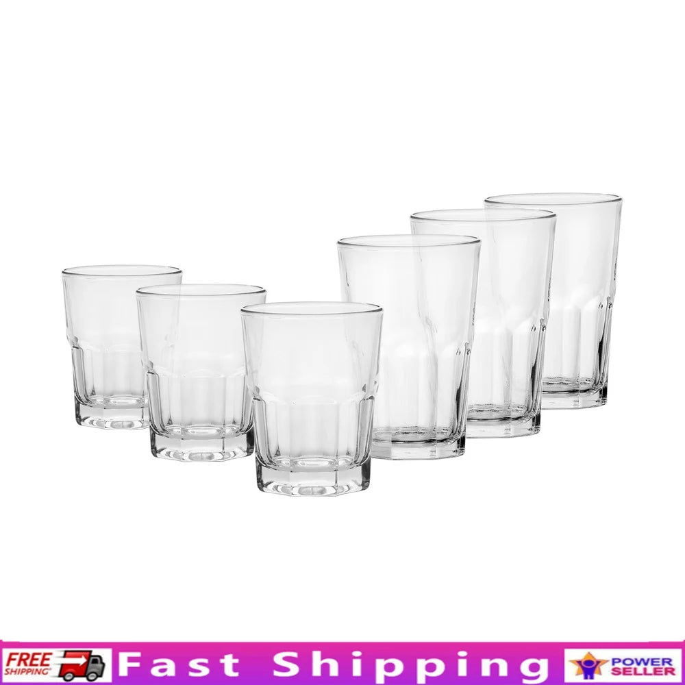 12 Piece Clear Drinkware Set for Entertaining and Dining Essentials