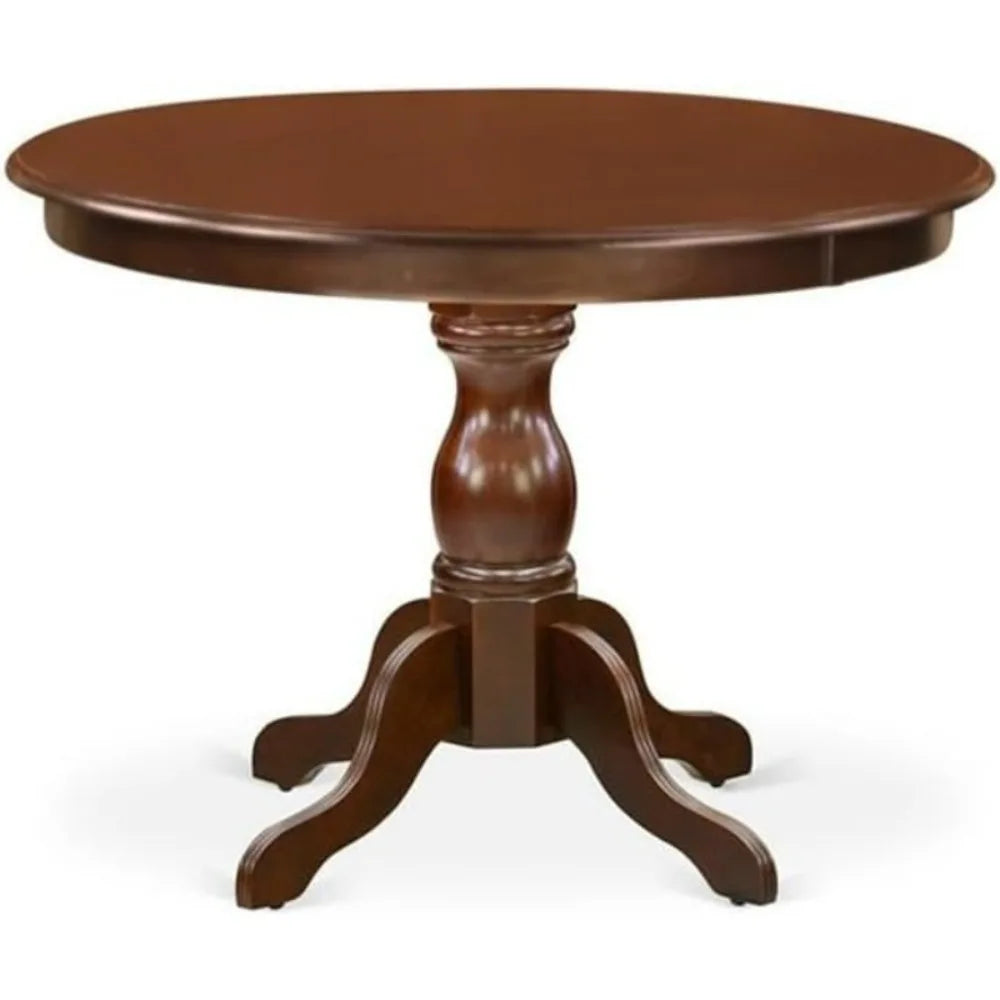 Five Piece Dining Set With Round Pedestal Table And Chairs
