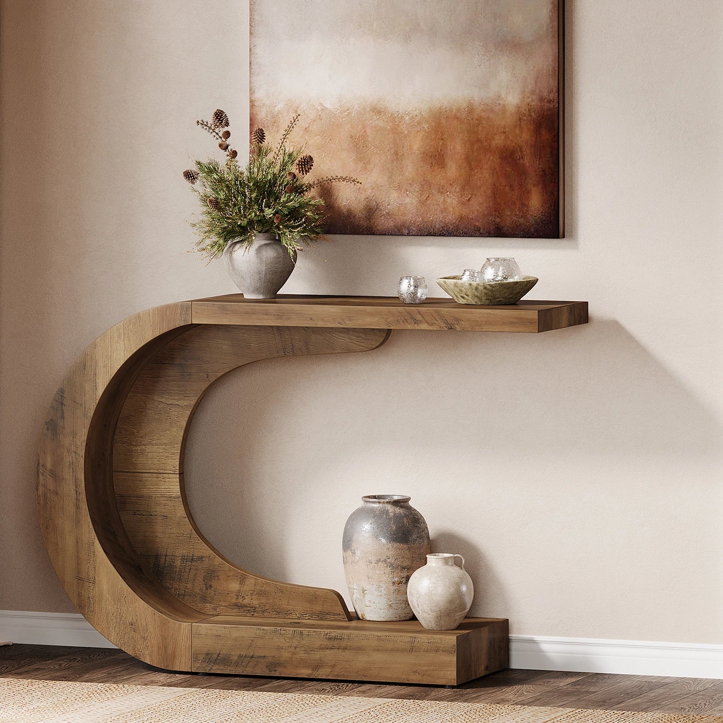 Tribesigns Mid Century Modern Console Table Entryway