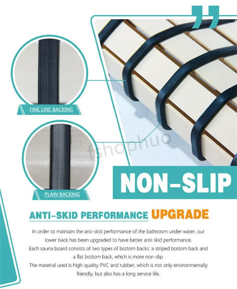 Premium Non Slip Bath Mat Anti-Bacterial Bathroom Floor Pad